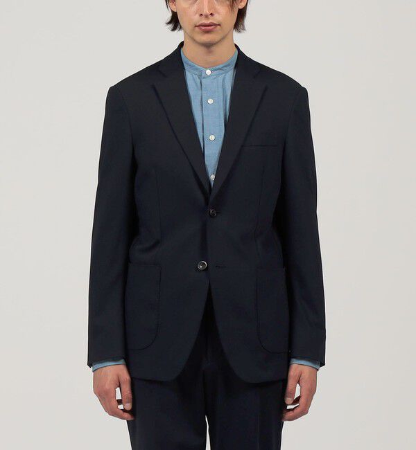 TOMORROWLAND MENS「ストレッチポンチ シングルブレステッド2Bジャケット」|テーラードジャケット|