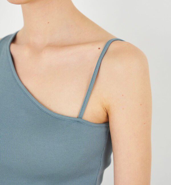 DES PRES「スモールライトリブ ワンショルダータンクトップ」|タンクトップ|