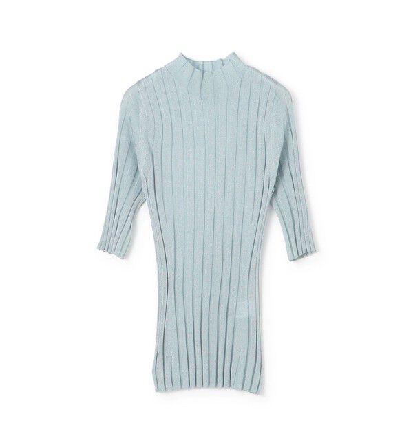 DES PRES「グリッターシアー ハイネックプルオーバー」|ニット・セーター|63 ライトブルー