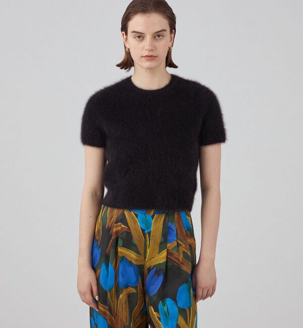 Ballsey「フラッフィーヤーン ショートスリーブプルオーバー」|ニット・セーター|