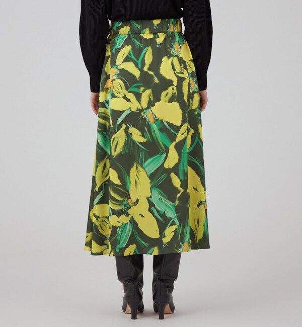 Ballsey「フルリールプリント ロングフレアスカート」|フレア|