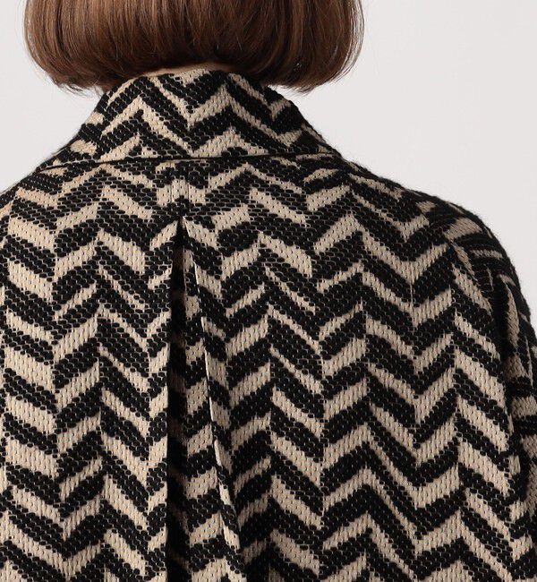 TOMORROWLAND GOODS「HAVERSACK ウールロービングヘリンボーン バルカラーコート」|ステンカラーコート|