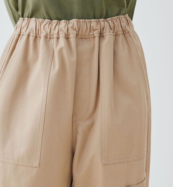 GALERIE VIE「ドライコットンギャバジン イージーファティーグパンツ」|カーゴ|