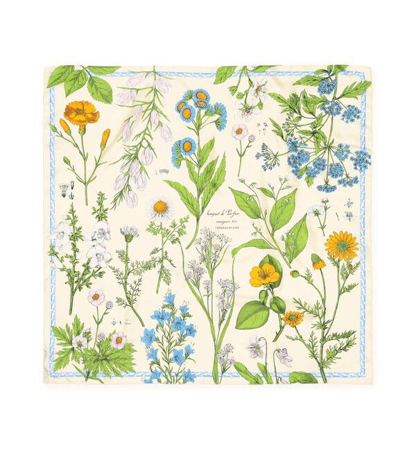 TOMORROWLAND GOODS「【別注】manipuri FLEURIR スカーフ」|バンダナ・スカーフ|12 オフホワイト系