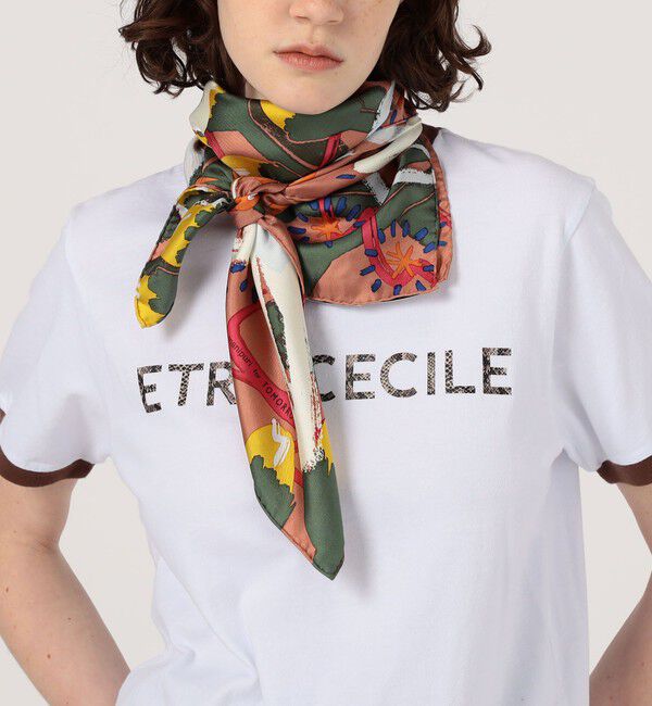 TOMORROWLAND GOODS「【別注】manipuri  FLOWER スカーフ」|バンダナ・スカーフ|