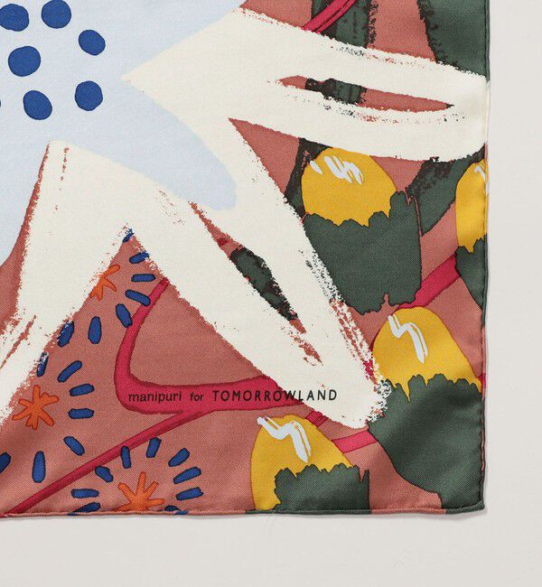 TOMORROWLAND GOODS「【別注】manipuri  FLOWER スカーフ」|バンダナ・スカーフ|