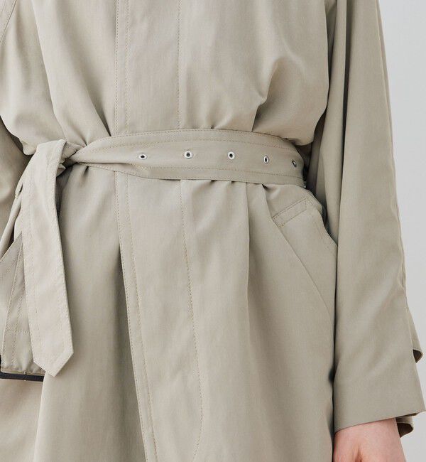 GALERIE VIE「ピーチクロス バルカラーコート」|ステンカラーコート|