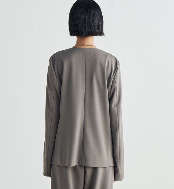 Edition「カルゼジャージー ノーカラージャケット」|ノーカラージャケット|