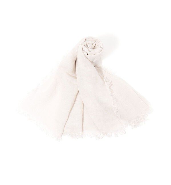 TOMORROWLAND GOODS「ASAUCE MELER リネンガーゼストール」|ストール|13 ライトグレー