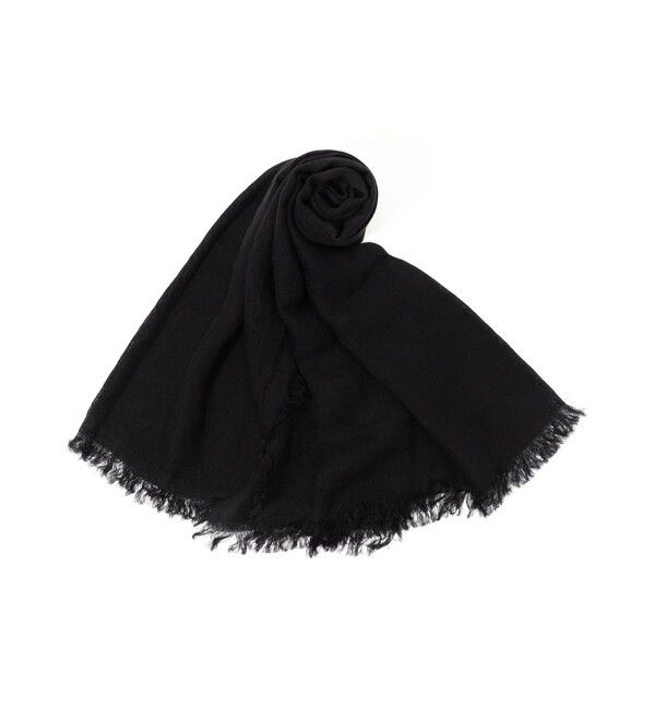 TOMORROWLAND GOODS「ASAUCE MELER リネンガーゼストール」|ストール|19 ブラック