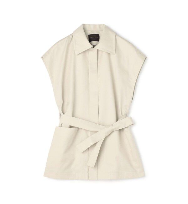 TOMORROWLAND collection「コットンギャバジン ワイドカラージレ」|ベスト・ジレ|13 アイボリー