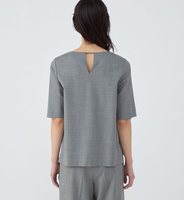 TOMORROWLAND collection「ファインウーステッドウール スリットスリーブブラウス」|シャツ・ブラウス|