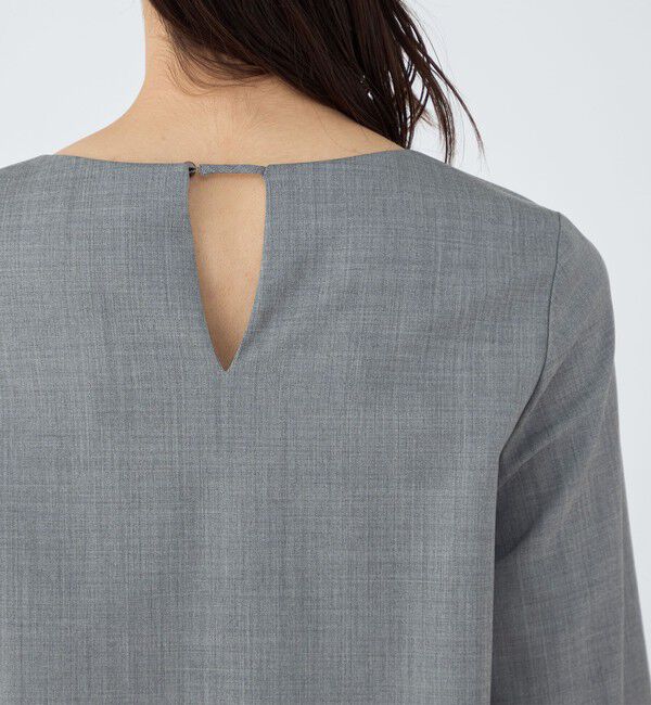 TOMORROWLAND collection「ファインウーステッドウール スリットスリーブブラウス」|シャツ・ブラウス|