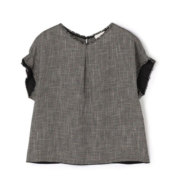 Ballsey「ポリエステルレーヨンカラミ タックスリーブブラウス」|シャツ・ブラウス|18 グレー系