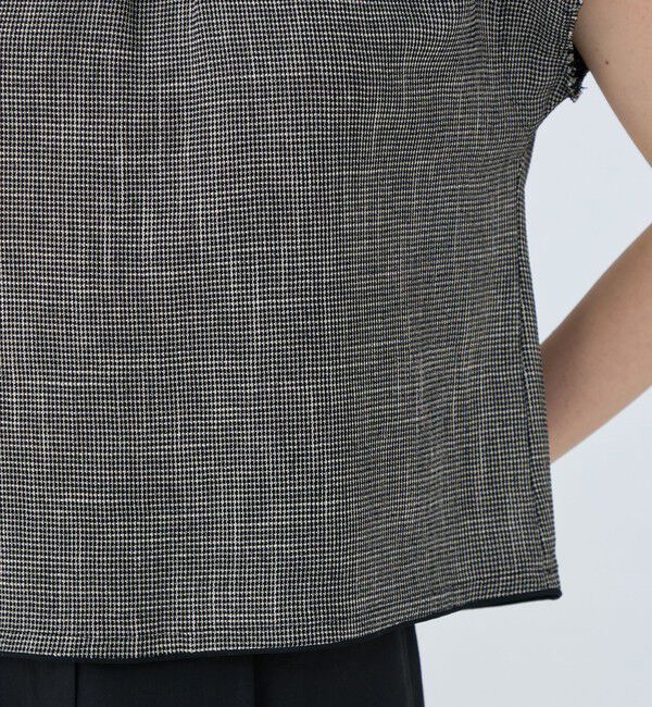 Ballsey「ポリエステルレーヨンカラミ タックスリーブブラウス」|シャツ・ブラウス|