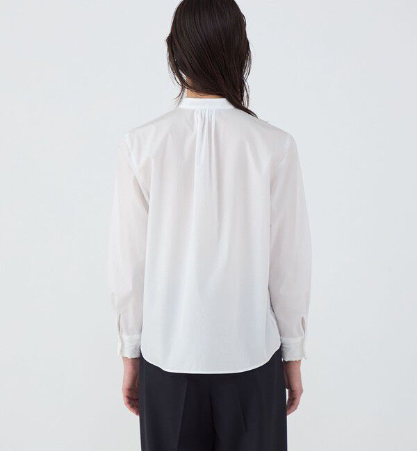 TOMORROWLAND collection「リーフカットジャカード コンビネーションブラウス」|シャツ・ブラウス|