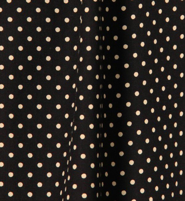 Ballsey「ドットプリント フリルネックブラウス」|シャツ・ブラウス|