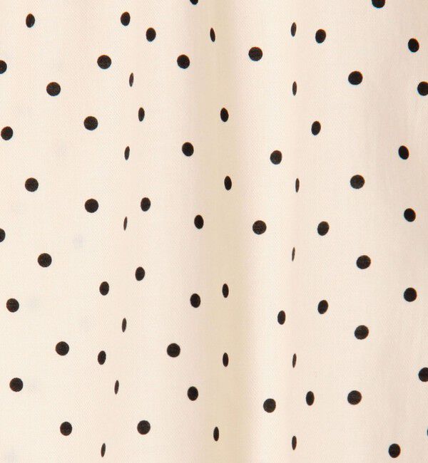 Ballsey「ドットプリント フリルネックブラウス」|シャツ・ブラウス|