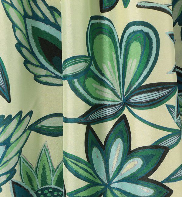 CABaN「シルク COLETTEフラワープリント ロングワンピース」|ワンピース|