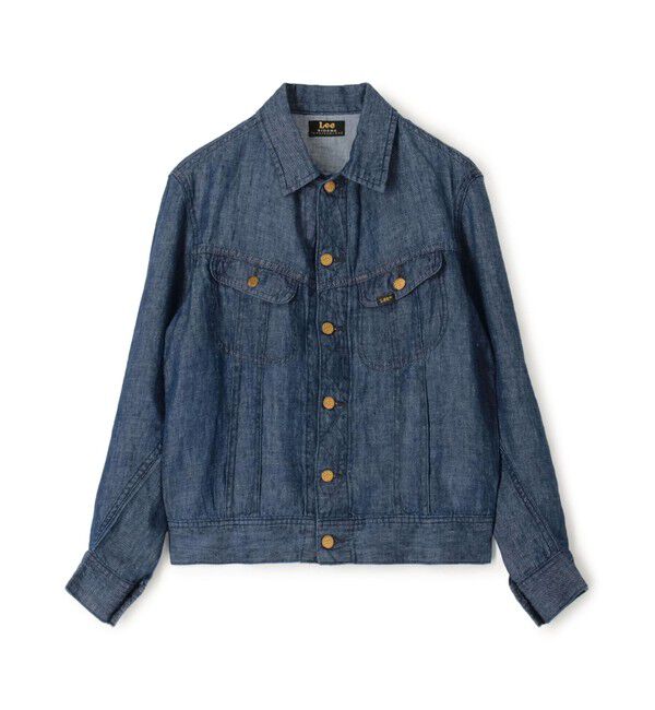 TOMORROWLAND MENS「【別注】Lee Westerner Jacket 7オンスリネンデニム」|ブルゾン・スタジャン|65 ブルー