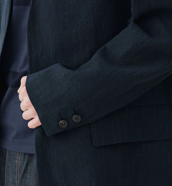 GALERIE VIE「 マリンカナパ カラーレスジャケット」|ノーカラージャケット|