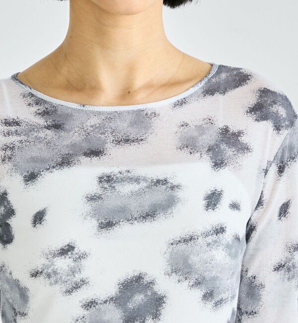 Edition「フラワープリント ロンスリーブトップス」|Tシャツ・カットソー|