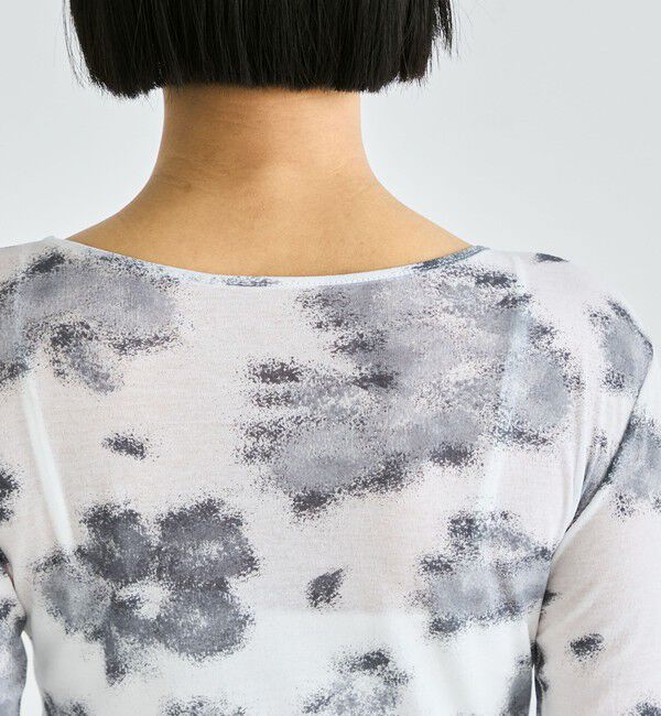 Edition「フラワープリント ロンスリーブトップス」|Tシャツ・カットソー|