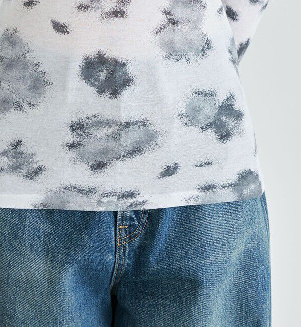 Edition「フラワープリント ロンスリーブトップス」|Tシャツ・カットソー|