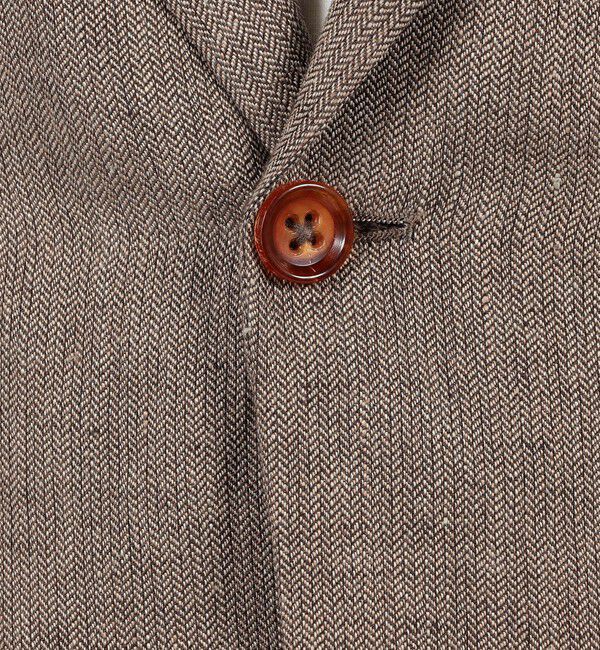 TOMORROWLAND MENS「リネン ヘリンボーン サファリジャケット」|テーラードジャケット|