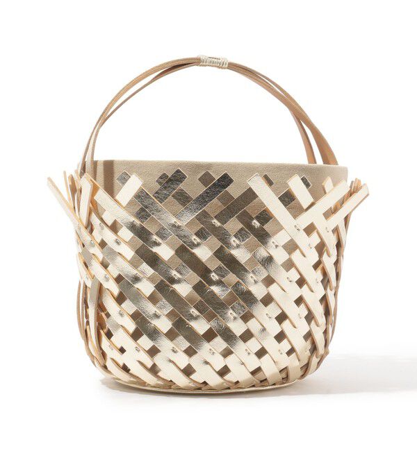 TOMORROWLAND GOODS「MARY AL TERNA KAGO BASKET バッグ」|ハンドバッグ|91 ゴールド