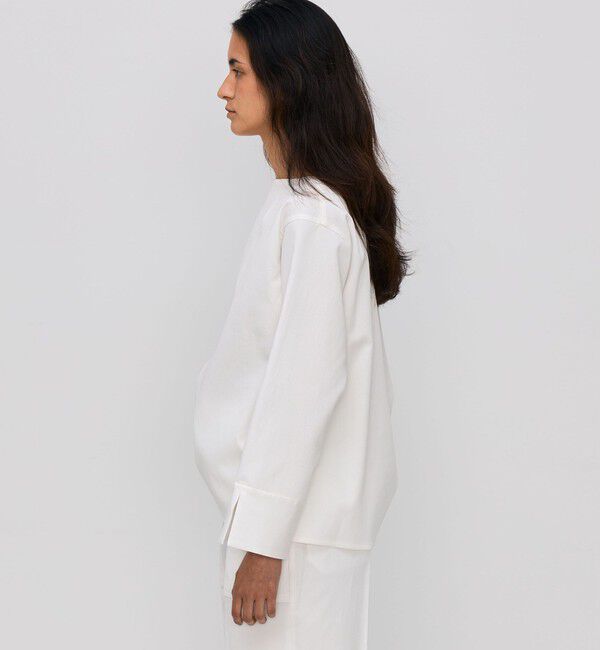 BACCA「コットンピケ サイドストリングブラウス」|シャツ・ブラウス|