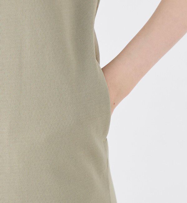 MACPHEE「ポリエステルサーマル アメリカンスリーブワンピース」|ワンピース|