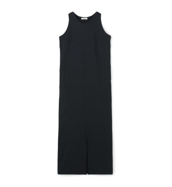 MACPHEE「ポリエステルサーマル アメリカンスリーブワンピース」|ワンピース|69 ネイビー