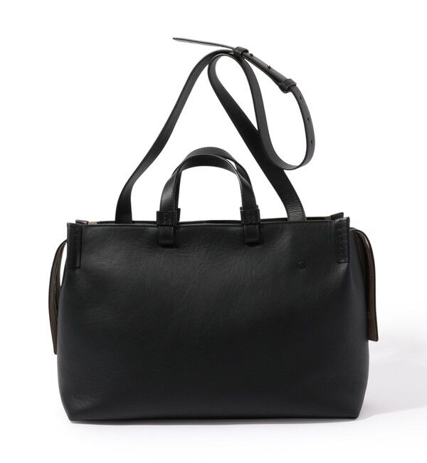 TOMORROWLAND GOODS「BONASTRE T BRIEFCASE レザーブリーフケース」|ビジネスバッグ|19 ブラック