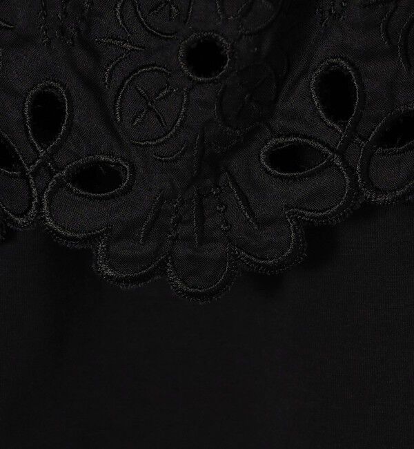 Ballsey「レースコンビ ラッフルフレアブラウス」|シャツ・ブラウス|