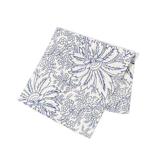 SOULEIADO「SOULEIADO リネンプリント バンダナ」|バンダナ・スカーフ|64 ブルー系