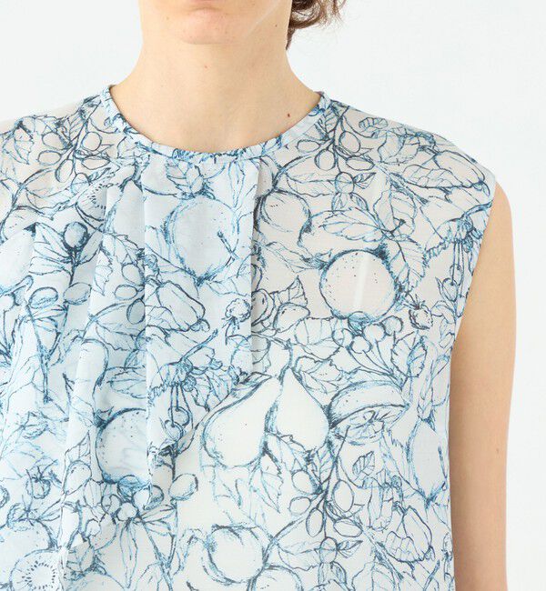 TOMORROWLAND collection「レモンスケッチ タックフレアブラウス」|シャツ・ブラウス|