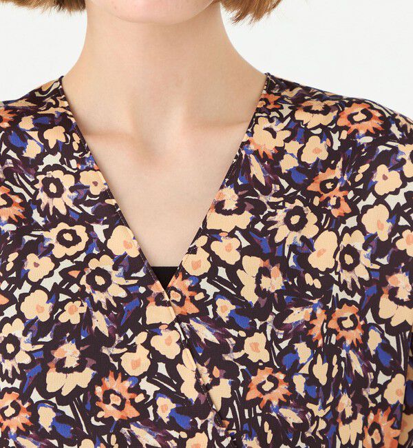 Ballsey「フィールドフラワープリント カシュクールワンピース」|ワンピース|