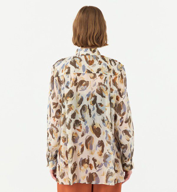 Ballsey「ドロップシェルプリント シャツブラウス」|シャツ・ブラウス|