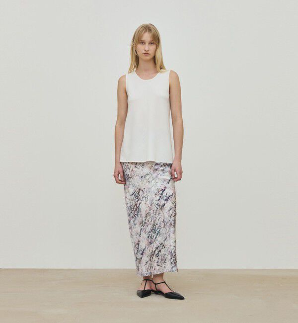 DES PRES「ライトダブルクロス ノースリーブトップス」|シャツ・ブラウス|