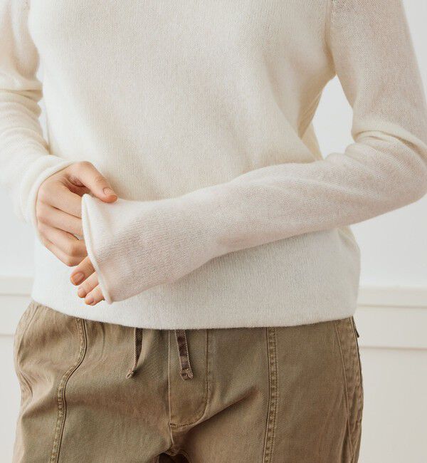 JAMES PERSE「ソフトフェザーウェイトカシミヤ クルーネックプルオーバー WOKC3076」|ニット・セーター|