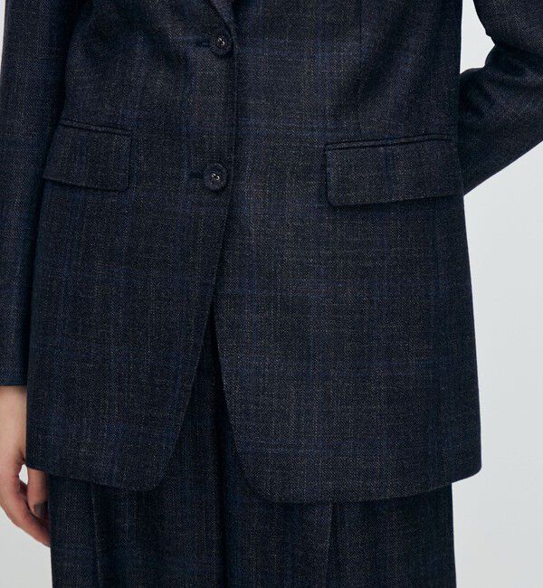 TOMORROWLAND collection「SILK AIR PANE シングル2Bジャケット」|テーラードジャケット|