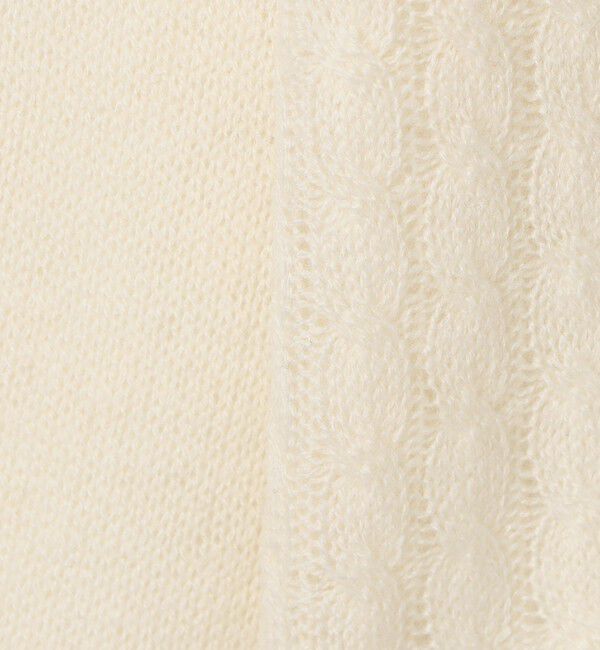 GALERIE VIE「モンゴルカシミヤケーブル クルーネックプルオーバー」|ニット・セーター|