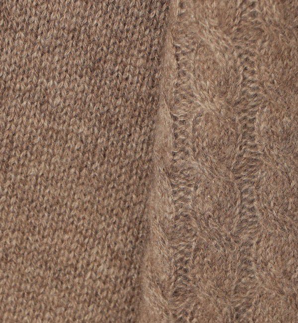 GALERIE VIE「モンゴルカシミヤケーブル クルーネックプルオーバー」|ニット・セーター|