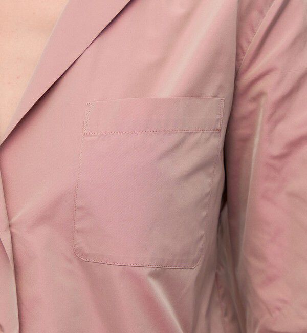 BACCA「ポリエステルタフタ オープンシャツ」|シャツ・ブラウス|