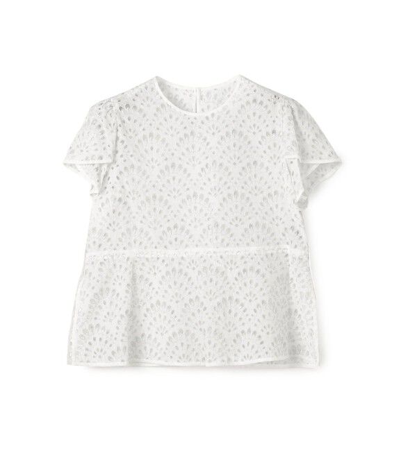 TOMORROWLAND collection「ピーコックエンブロイダリー ペタルスリーブブラウス」|シャツ・ブラウス|11 ホワイト