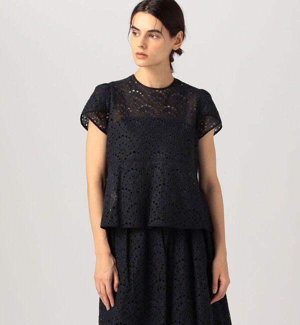 TOMORROWLAND collection「ピーコックエンブロイダリー ペタルスリーブブラウス」|シャツ・ブラウス|