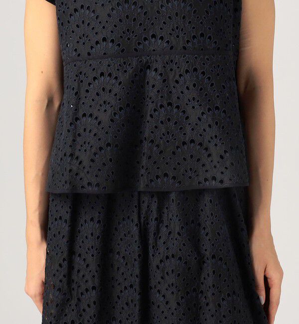 TOMORROWLAND collection「ピーコックエンブロイダリー ペタルスリーブブラウス」|シャツ・ブラウス|