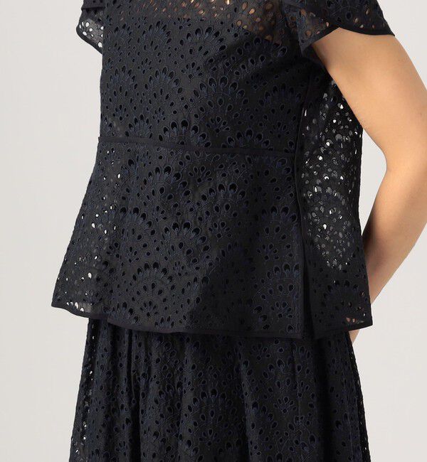 TOMORROWLAND collection「ピーコックエンブロイダリー ペタルスリーブブラウス」|シャツ・ブラウス|