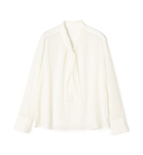 Ballsey「【WEB先行予約】プリマベーラデシン タイブラウス」|シャツ・ブラウス|11 ホワイト